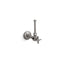 1/2" angle supply with stop, cross handle and rigid vertical tube