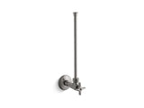1/2" NPT angle supply with stop with cross handle and annealed vertical tube