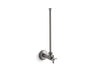1/2" NPT angle supply with stop with cross handle and annealed vertical tube