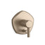 Occasion® Rite-Temp® valve trim with push-button diverter and lever handle