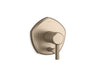 Occasion® Rite-Temp® valve trim with push-button diverter and lever handle