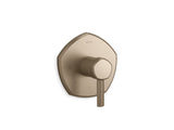 Occasion® MasterShower® temperature control valve trim with lever handle