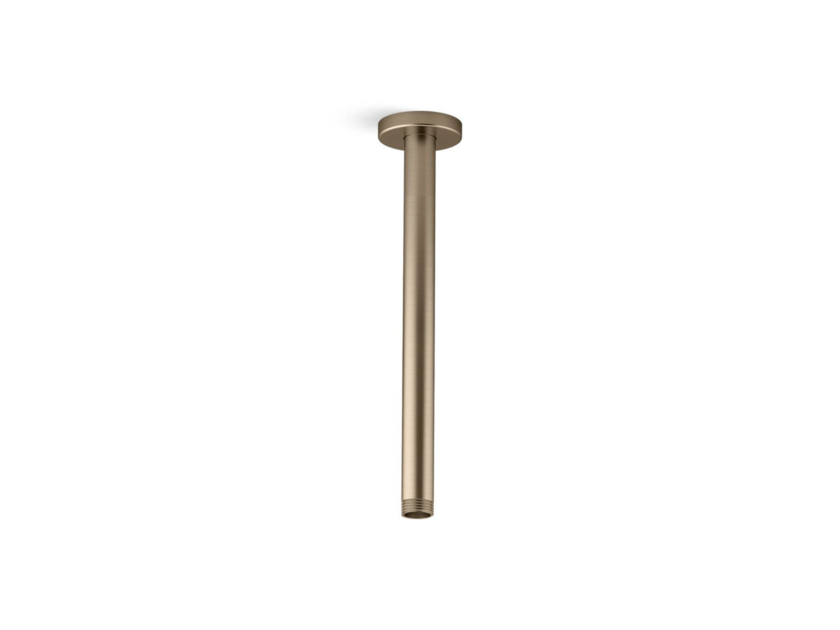 Statement® 12" ceiling-mount single-function rainhead arm and flange
