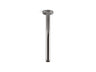 Statement® 12" ceiling-mount single-function rainhead arm and flange