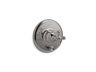 Artifacts® Rite-Temp® valve trim with push-button diverter and cross handle
