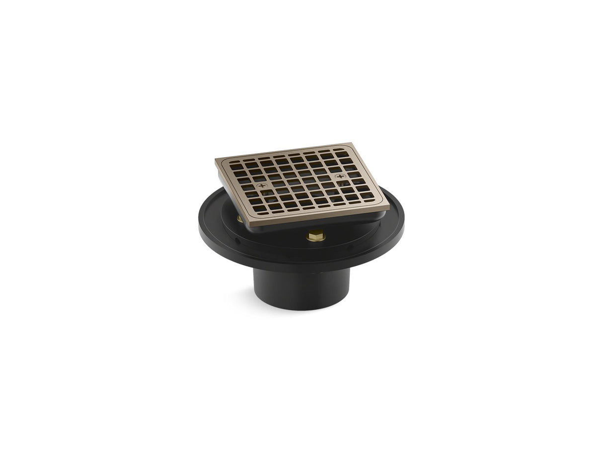 Clearflo Square brass tile-in shower drain