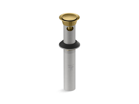 Clicker drain with overflow