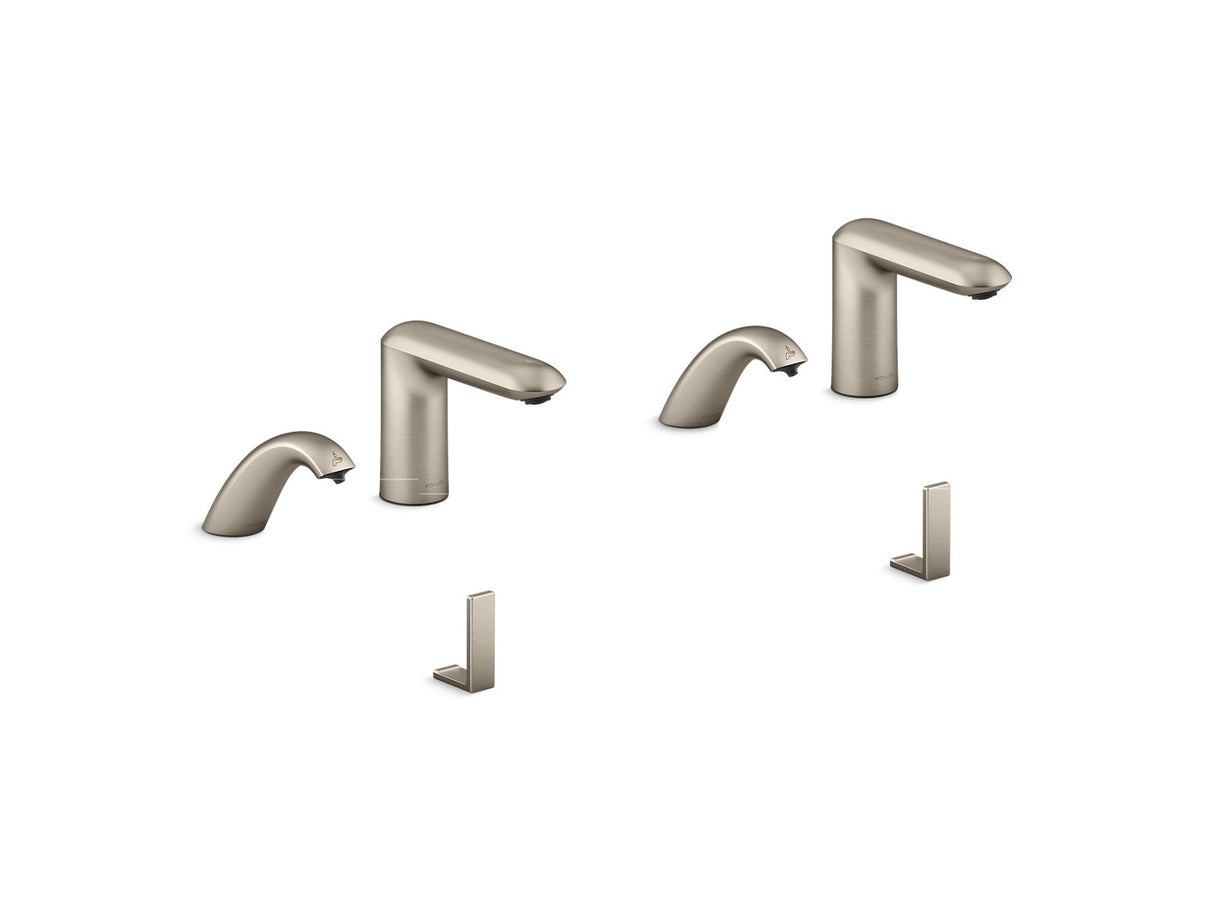 Kumin® Curve Touchless lavatory faucets and soap dispensers for Constellation™ lavatory system, 0.5 gpm