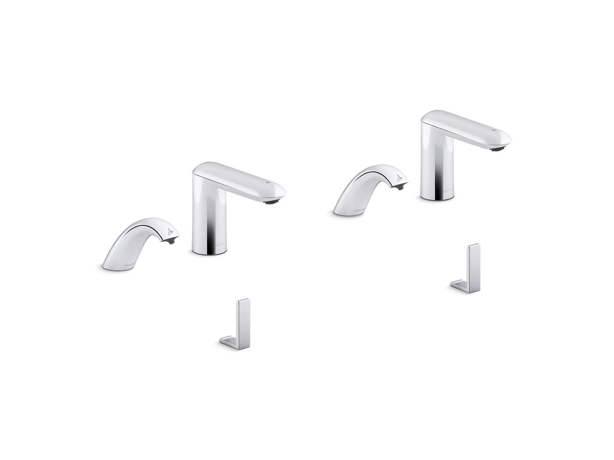 Kumin® Curve Touchless lavatory faucets and soap dispensers for Constellation™ lavatory system, 0.5 gpm