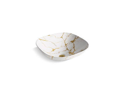 Aureus® 16-3/4" square vessel bathroom sink, no overflow