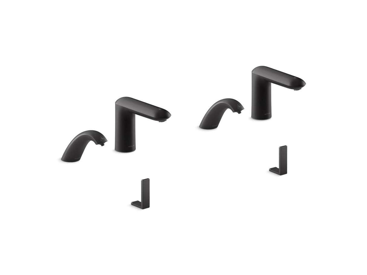Kumin® Curve Touchless lavatory faucets and soap dispensers for Constellation™ lavatory system, 0.5 gpm