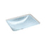Yepsen® 20" rectangular undermount bathroom sink, no overflow