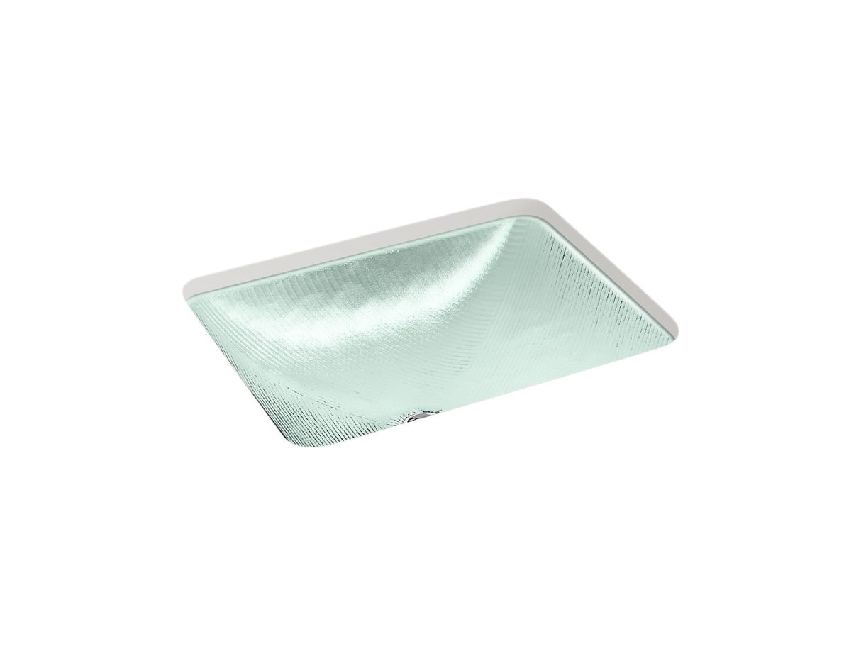 Yepsen® 20" rectangular undermount bathroom sink, no overflow