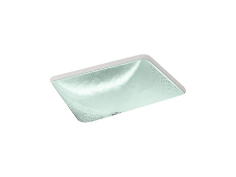 Yepsen® 20" rectangular undermount bathroom sink, no overflow