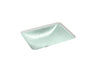 Yepsen® 20" rectangular undermount bathroom sink, no overflow