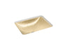 Yepsen® 20" rectangular undermount bathroom sink, no overflow