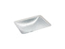 Yepsen® 20" rectangular undermount bathroom sink, no overflow