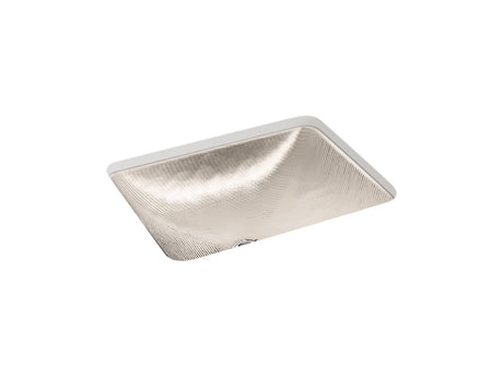 Yepsen® 20" rectangular undermount bathroom sink, no overflow
