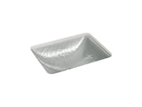 Yepsen® 20" rectangular undermount bathroom sink, no overflow