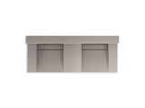 Constellation™ 60" wall-mount basin lavatory system with backsplash