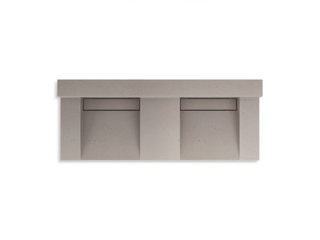 Constellation™ 60" wall-mount basin lavatory system with backsplash