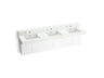 Constellation™ 90" wall-mount basin lavatory system with backsplash