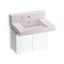 Constellation™ 30" wall-mount lavatory system with backsplash