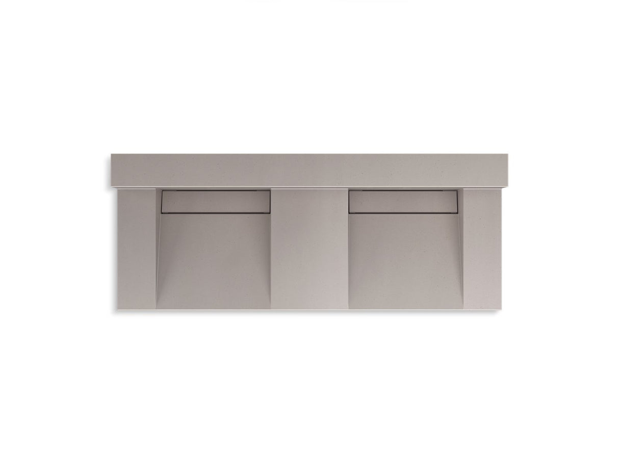 Constellation™ 60" wall-mount basin lavatory system with backsplash