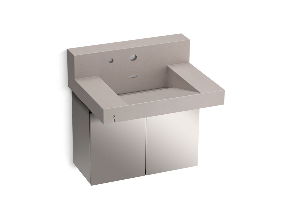 Constellation™ 30" wall-mount lavatory system with backsplash