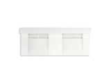 Constellation™ 60" wall-mount basin lavatory system with backsplash