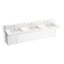 Constellation™ 90" wall-mount basin lavatory system with backsplash