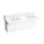 Constellation™ 60" wall-mount basin lavatory system with backsplash