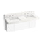 Constellation™ 60" wall-mount basin lavatory system with backsplash