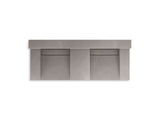 Constellation™ 60" wall-mount basin lavatory system with backsplash