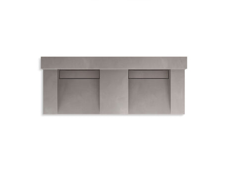 Constellation™ 60" wall-mount basin lavatory system with backsplash