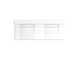 Constellation™ 60" wall-mount basin lavatory system with backsplash