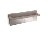 Constellation™ 90" wall-mount trough lavatory system with backsplash