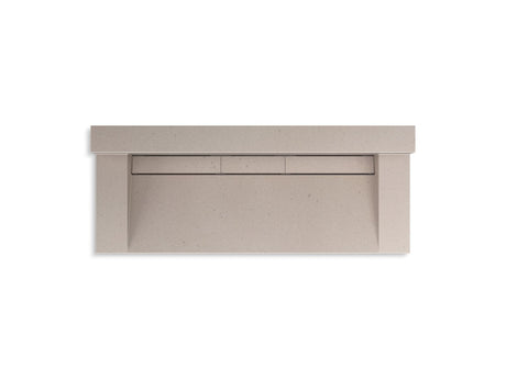 Constellation™ 60" wall-mount trough lavatory system with backsplash