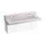 Constellation™ 60" wall-mount trough lavatory system with backsplash