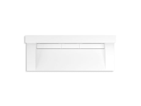 Constellation™ 60" wall-mount trough lavatory system with backsplash