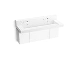 Constellation™ 60" wall-mount trough lavatory system with backsplash