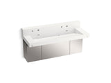 Constellation™ 60" wall-mount trough lavatory system with backsplash