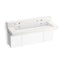 Constellation™ 60" wall-mount trough lavatory system with backsplash
