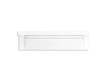 Constellation™ 90" wall-mount trough lavatory system with backsplash