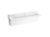 Constellation™ 90" wall-mount trough lavatory system with backsplash