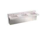 Constellation™ 90" wall-mount basin lavatory system with backsplash