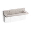 Constellation™ 60" wall-mount trough lavatory system with backsplash