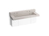 Constellation™ 60" wall-mount trough lavatory system with backsplash