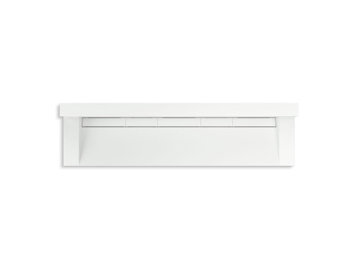 Constellation™ 90" wall-mount trough lavatory system with backsplash