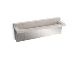 Constellation™ 90" wall-mount trough lavatory system with backsplash